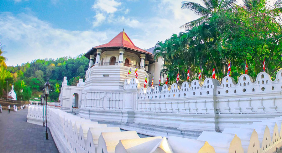 The Temple of the Sacred Tooth Relic in Sri Lanka
